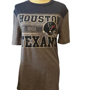 NFL Team Apparel Houston Texans Colorblock Graphic Tee, Unisex Size Small, NWT